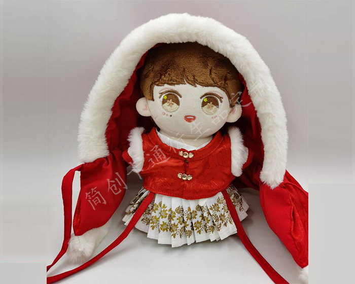 台州市IP原创娃衣：新年喜气棉花娃娃娃衣